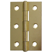 3inch Steel Butt Hinge with Loose Pin (Pair) - Electro Brass