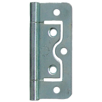 2.5inch Flush Steel Hinge Zinc Plated (Pair)