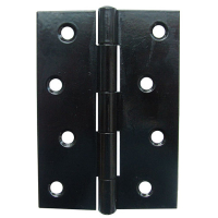 4inch Light Duty Steel Butt Hinge (Pair) - Black