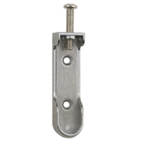 Top Fix Wardrobe End Support - Polished Chrome