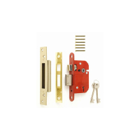 ERA British Standard High Security Fortress 5 Lever Sashlock 2½inch KD - Polished Brass