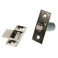Adjustable Nylon Roller Catch - Satin Nickel