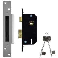 5 Lever Sashlock 2inch - Satin Chrome