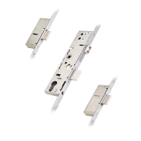 ERA 3 Point Linear Door Lock 2250mm (16mm FP) 45mm backset - Stainless Steel