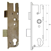 GU UPVC 92 Centres Gearbox Only - 28mm Backset