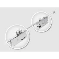 Winkhaus 2.1m Thunderbolt Espag Lock 20mm Square Ends Size 1 35mm backset