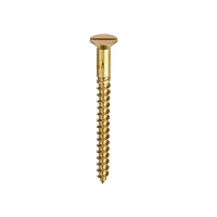 12 x 3inch Brass Countersunk Screws Slotted (100)