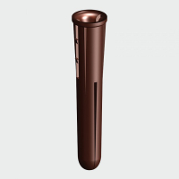 Plastic Plugs with Screws (35mm Brown Plug, 5.0x50 Screw) - Brown (15)