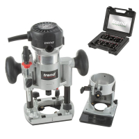 T1EPS Trim & Plunge Router ¼inch 710W + 12 PCE Cutter Set (Set/SS8)