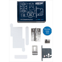 Fire Door Kit Corridor Locking - Brass