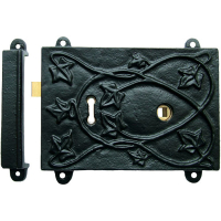 Kirkpatrick (RLC451)- Rim Lock Set 6 ¼inch x 4 ½inch - Black