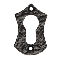 Ludlow - Shield Euro Profile Escutcheon - Black
