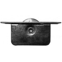 2inch Square Ended Sash Pulley - Polished Chrome