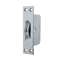 2inch Square Ended Sash Pulley - Polished Chrome