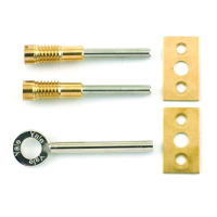 100mm Dual Sash Screws - Brass