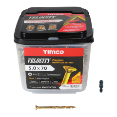 5.0 x 70mm Velocity PZ2 Drive (Tub 375) Part Thread + x1 Impact Bit