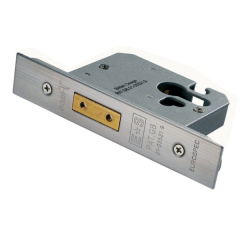 Euro Profile Deadlock 2&frac12;" - Satin Stainless Steel
