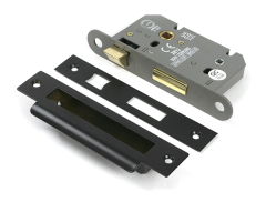 Black Heavy Duty Bathroom Mortice Lock
