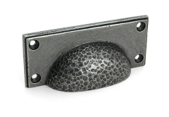 From the Anvil Hammered Art Deco Drawer Pull