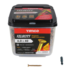 Velocity Premium Multi-Use Screws (Tub) & Impact Bit