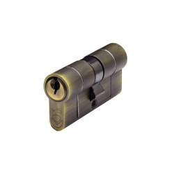 5-Pin Double Euro Cylinders - Antique Brass