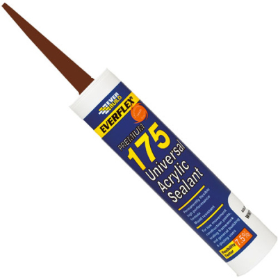 Everbuild Acrylic Universal Paintable Sealant 300ml - Brown