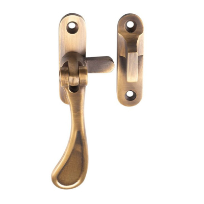 Carlisle Victorian Reversible Casement Fastener - Antique Brass