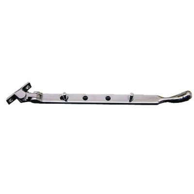 Carlisle 12Inch Bulb End Casement Stay - Polished Chrome