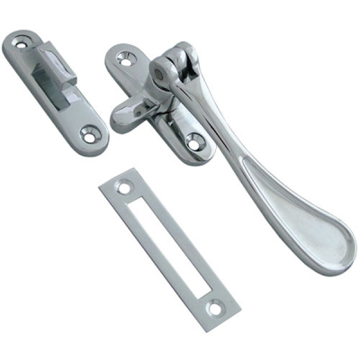 Carlisle Victorian Reversible Casement Fastener - Polished Chrome