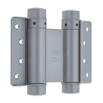 7Inch Double Action Spring Hinge (Pair) - Silver