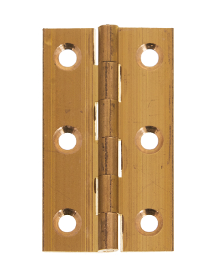 2Inch Solid Drawn Butt Hinge (Pair) - Brass Self Coloured