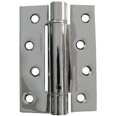 4Inch Single Action Spring Hinge (1.5 pairs) - Polished Chrome