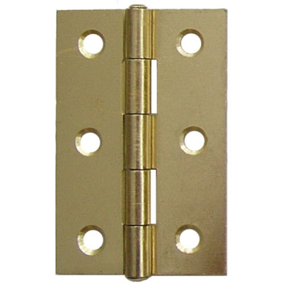 3Inch Steel Butt Hinge with Loose Pin (Pair) - Electro Brass