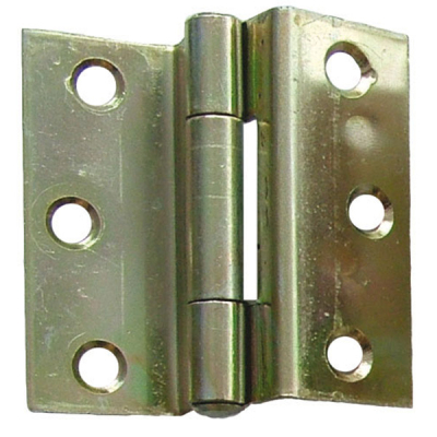 2.5Inch 1951 Stormproof Hinge (Pair) - Yellow Pasivated