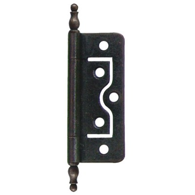 2.5Inch Finial Flush Steel Hinge - Bronze (pair)