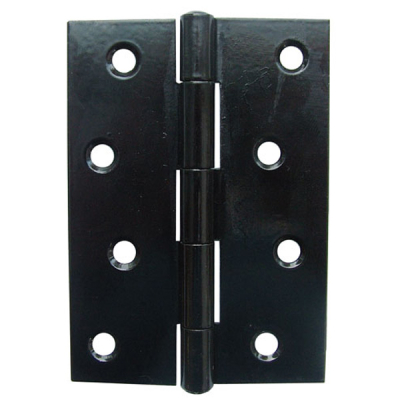 4Inch Light Duty Steel Butt Hinge (Pair) - Black
