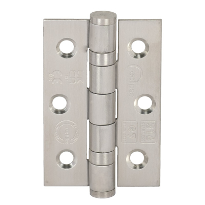 Eclipse 3Inch Ball Bearing Butt Hinge (Pair) - SSS (Grade 316)