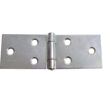 Steel Back Flap Hinge 80 x 28mm (Pair) - Galvanized