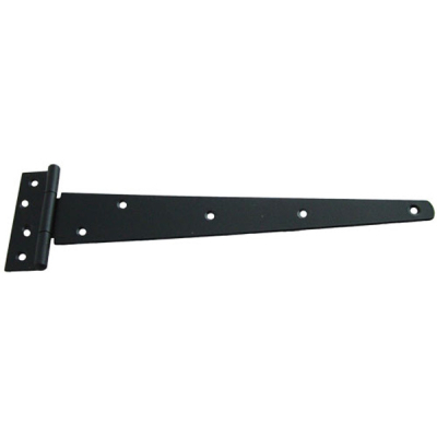 Metal T Hinge 16Inch  (Pair) - Epoxy Black