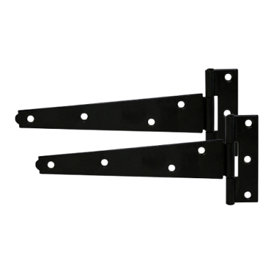 10Inch Metal T Hinge (Pair) - Epoxy Black