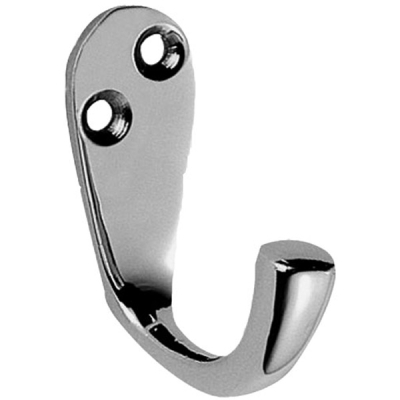 Victorian Robe Hook 46mm - Satin Chrome