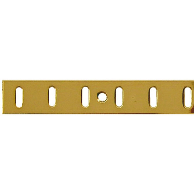 Flat Bookcase Strip 1.83m - Electro Brass