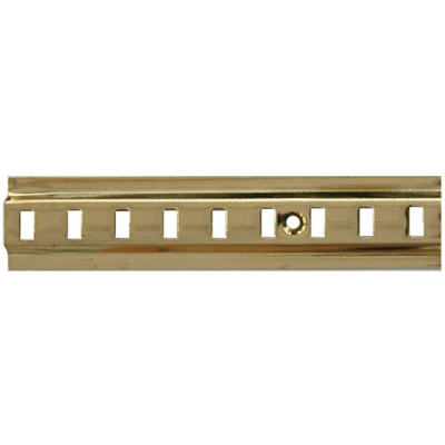 Raised Bookcase Strip 1.83m - Electro Brass