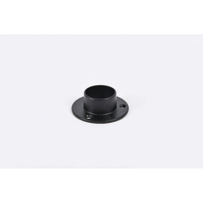 End Socket For 25mm Round Wardrobe Rail - Matt Black