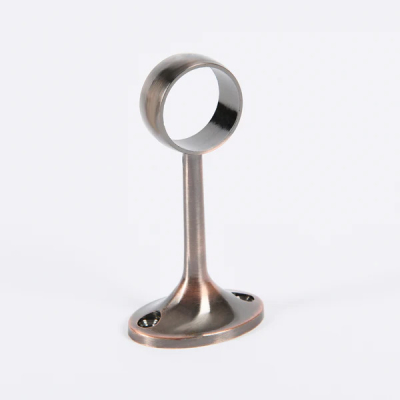 Centre Bracket For 25mm Round Wardrobe Rail - Antique Copper