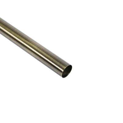 Round Wardrobe Rail (25mm) 2.4m - Antique Brass