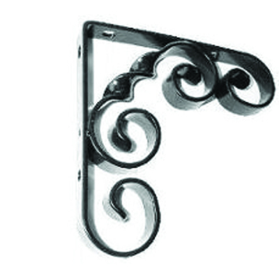 Scroll Shelf Bracket 150mm - Black