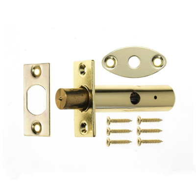 Security Door Bolt - Polished Brass