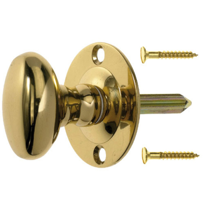 Oval Rackbolt - Polished Brass