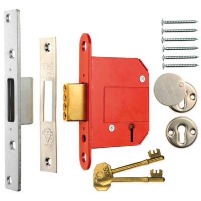 ERA Fortress British Standard 5 Lever Deadlock 3Inch KA - Satin